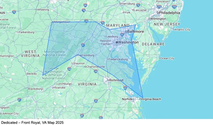 Dedicated - Home Weekly - Front Royal, VA map