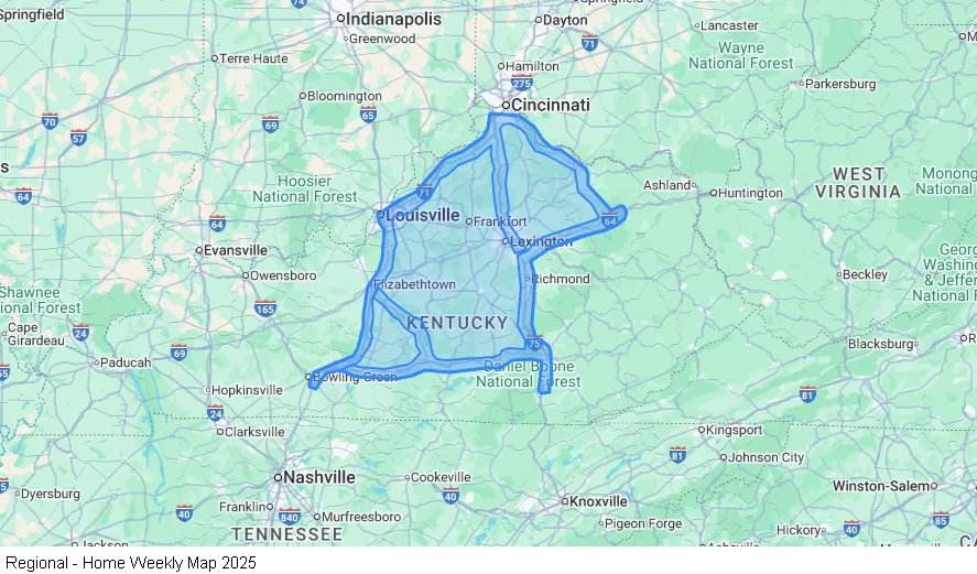 Regional - Home Weekly map